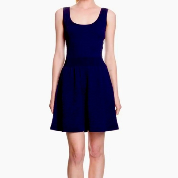 Sandro Dresses & Skirts - EUC Sandro Navy Fit and Flare Mini Dress- size 2